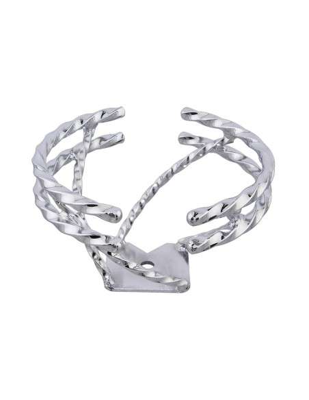 Half Double Twisted Swirl Steering Wheel Chrome.